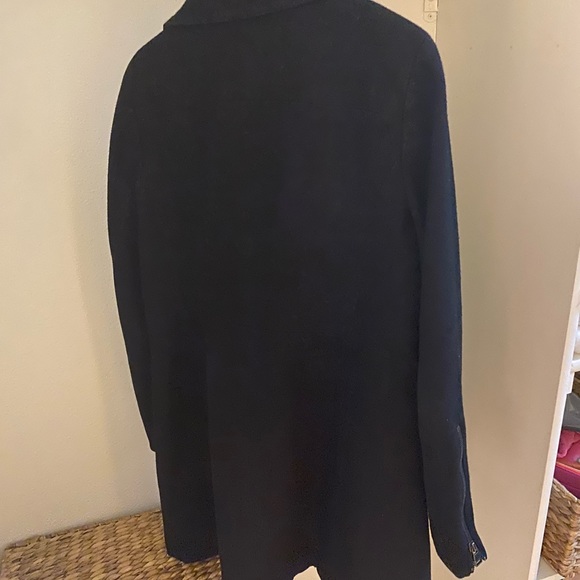 Black Calvin klein pea coat size m - Picture 2 of 2